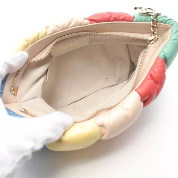 CHANEL Padding second clutch bag Lambskin leather Multicolor Used - Picture 3 of 6